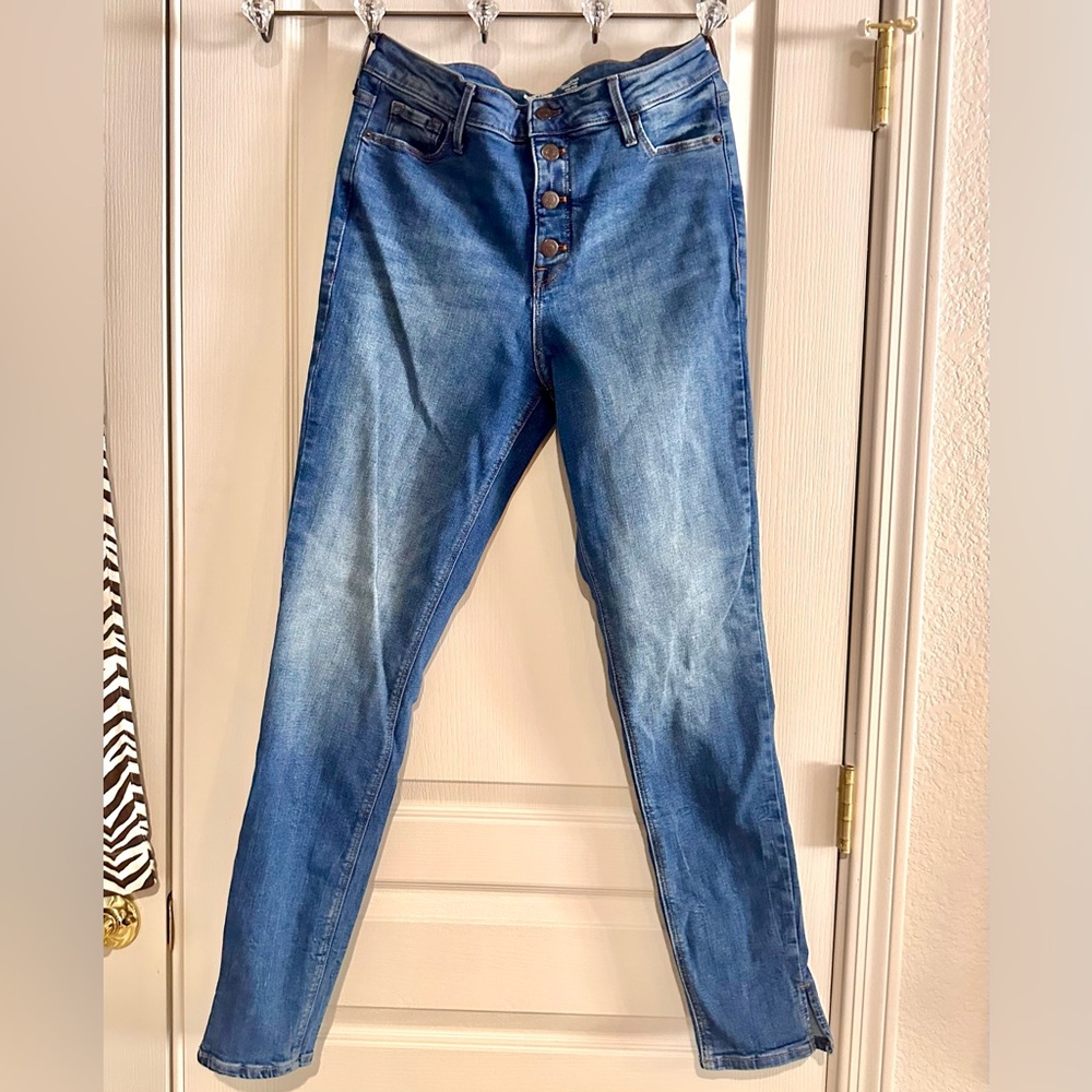 Old Navy size 10- tall Button fly jeans